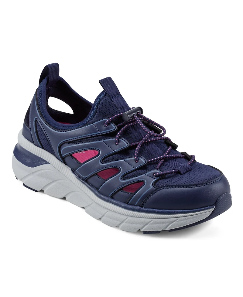 Easy Spirit Women's Metri Round Toe Slip-On Drawstring Sneakers