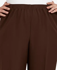Alfred Dunner Plus Classic Pull-On Straight-Leg Short Length Pants