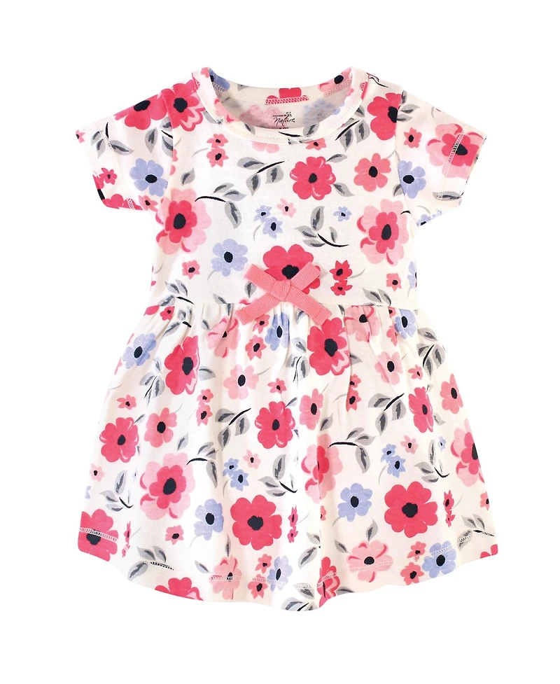Touched by Nature Toddler Girls Organic Cotton Short-Sleeve Dresses
