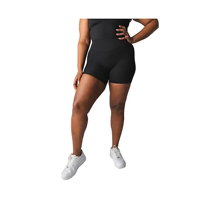 Vitality Women's Plus Sizes Cloud Ii Volley Short High Rise Medium Compression