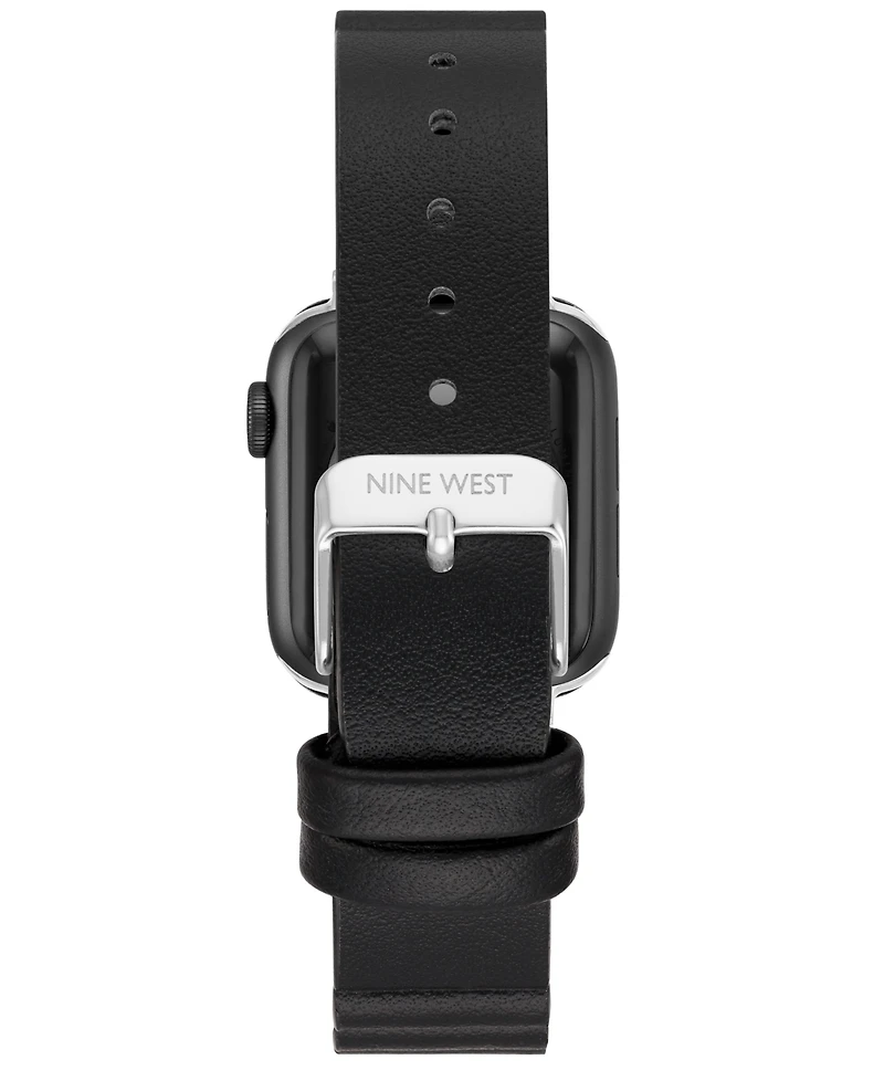 Nine West Women's Faux Leather Band designed for Apple Watch 42mm (Series 10) & 38/40/41mm