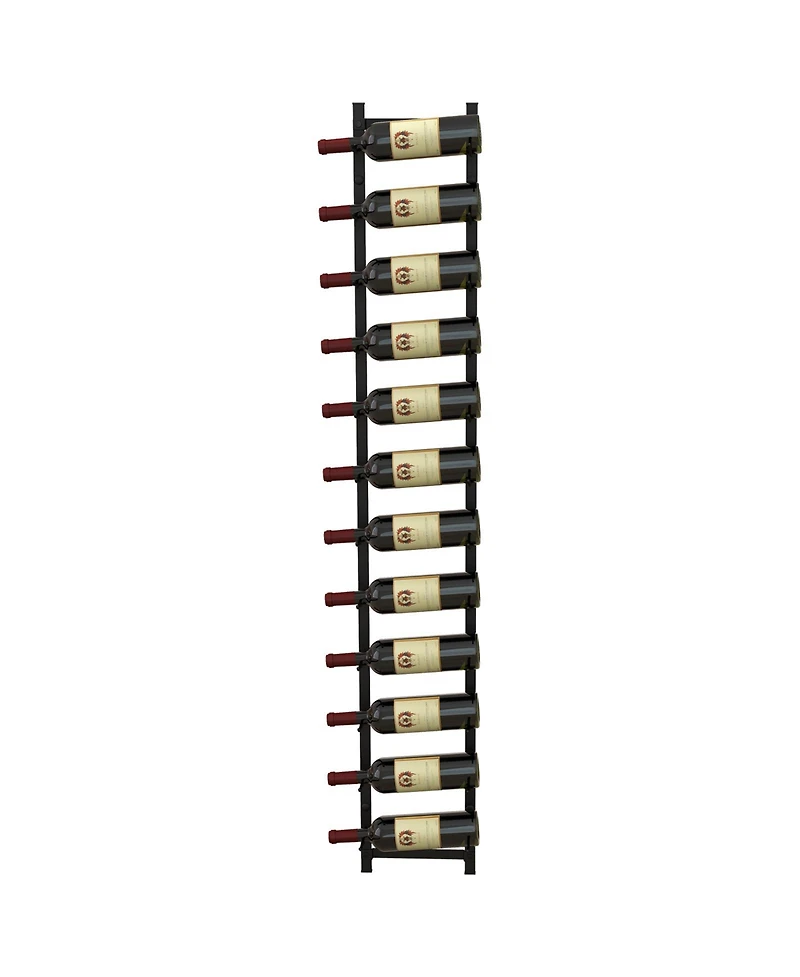 Sugift 12-Bottle Rustproof Wall-Mounted Wine Rack