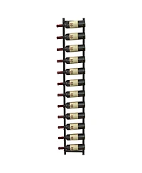 Sugift 12-Bottle Rustproof Wall-Mounted Wine Rack