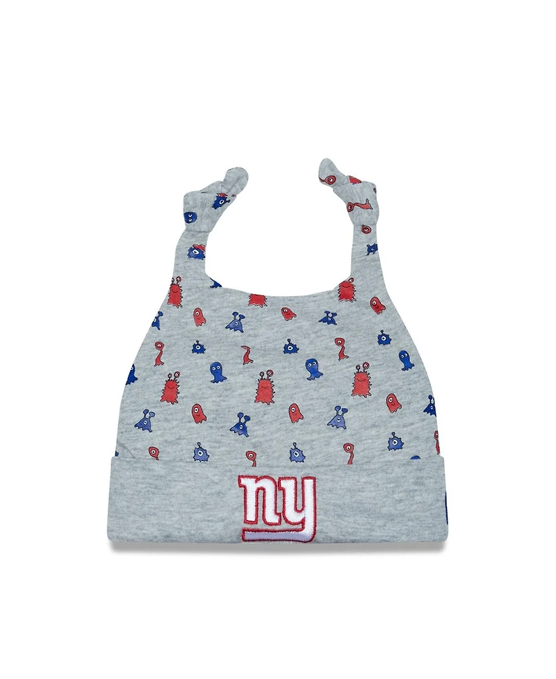 Infant Boys and Girls New Era Heather Gray New York Giants Critter Cuffed Knit Hat