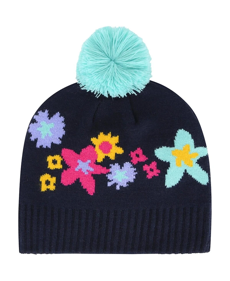 Girls Youth '47 Brand Navy Florida State Seminoles Buttercup Knit Beanie with Pom