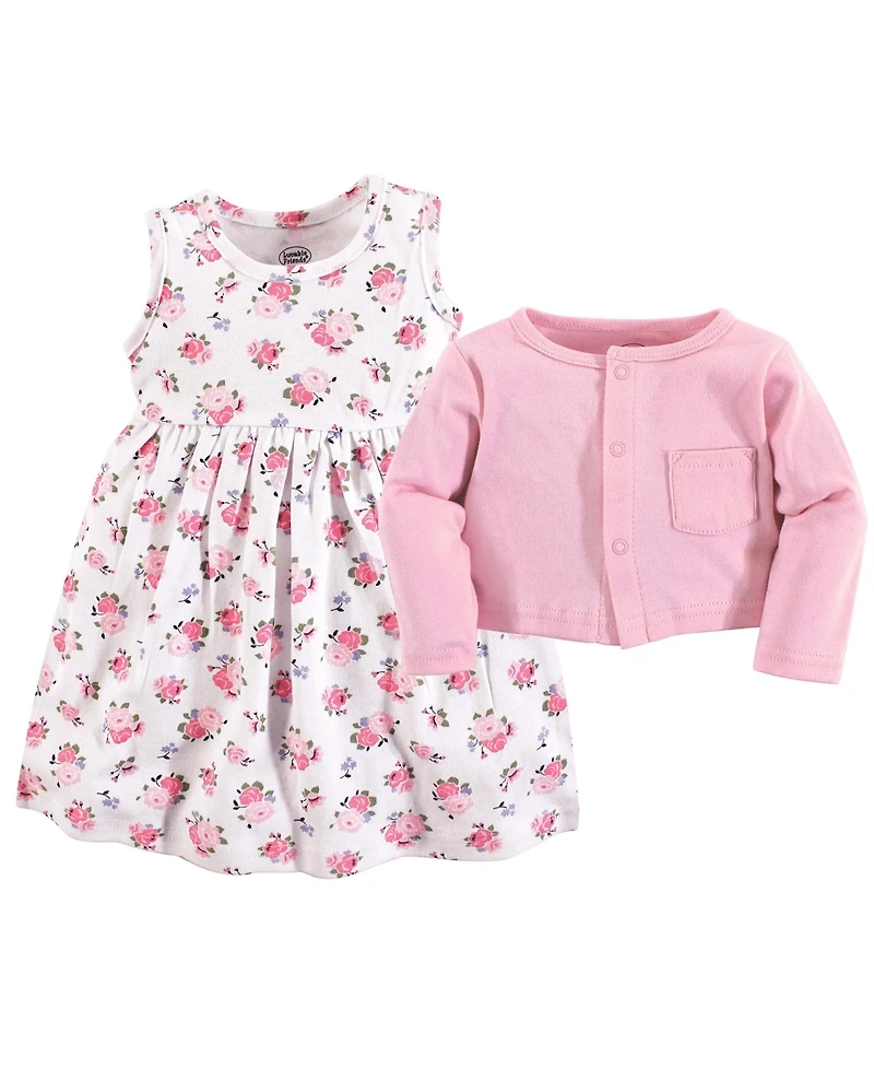 Luvable Friends Dress and Cardigan