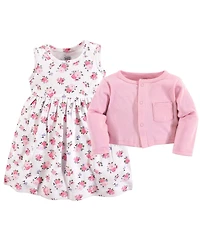 Luvable Friends Dress and Cardigan