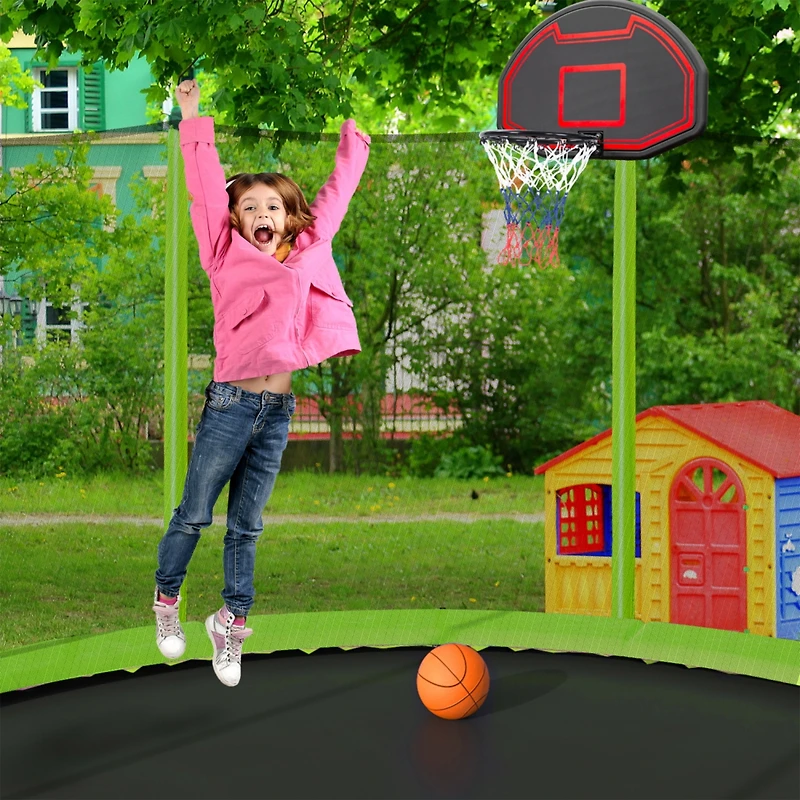 Streamdale 15ft Trampoline with Hoop, Ladder, and Enclosure