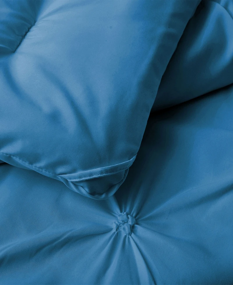 Unikome 3 Piece Pinch Pleated Down Alternative Comforter Set