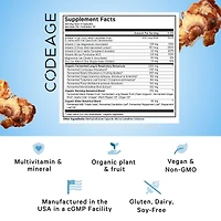 Codeage Lungs Vitamins, A, C, D, E, B6, Milk Thistle Lung Supplement, Zinc & Magnesium, Cordyceps, Reishi, Chaga, Poria, Tylophora, Ginger, Peppermint