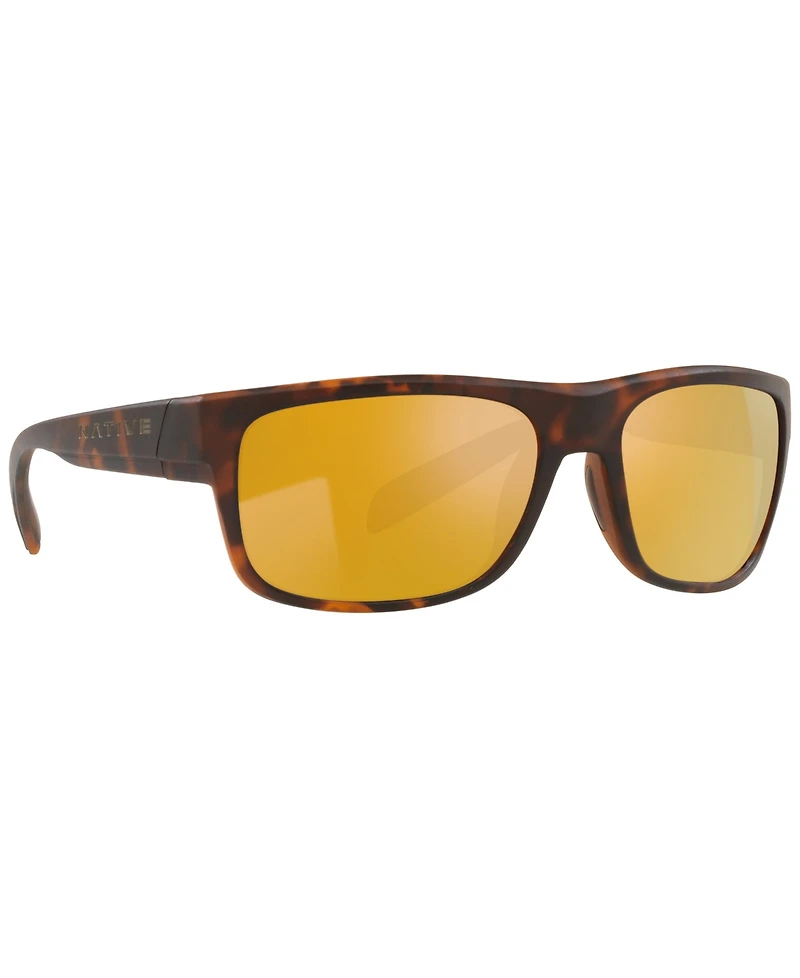 Native Eyewear Men's Ashdown Polarized Sunglasses, Mirror Polar XD9003