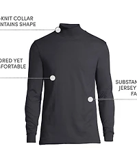 Lands' End Men's Super-t Mock Turtleneck