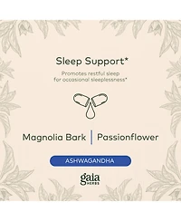 Gaia Herbs SleepThru - Natural Sleep Support Supplement with Organic Ashwagandha Root, Organic Magnolia Bark, Passionflower, and Jujube Date