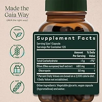 Gaia Herbs Olive Leaf - Traditional Immune Health Support - Immune System Supplement with Olive Leaf Extract and Oleuropein