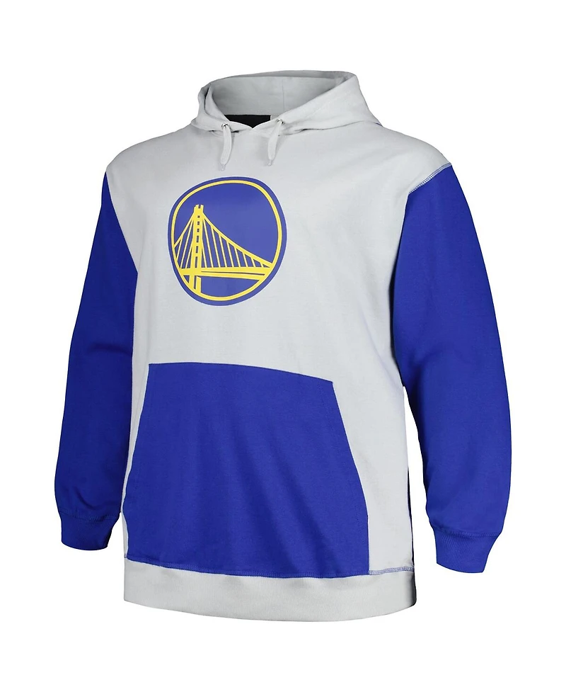 Men's Fanatics Royal, Silver Golden State Warriors Big and Tall Primary Arctic Pullover Hoodie