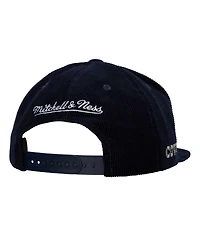Men's Mitchell & Ness Navy Distressed Dallas Cowboys All Directions Corduroy Snapback Hat