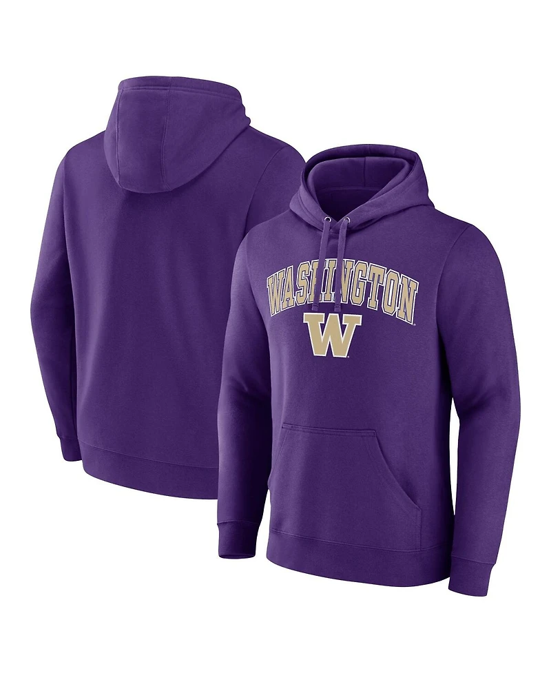 Men's Fanatics Purple Washington Huskies Campus Pullover Hoodie