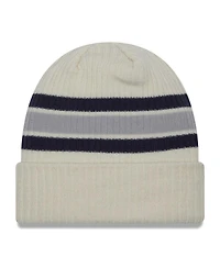 Men's New Era Cream Distressed Dallas Cowboys Vintage-Like Cuffed Knit Hat