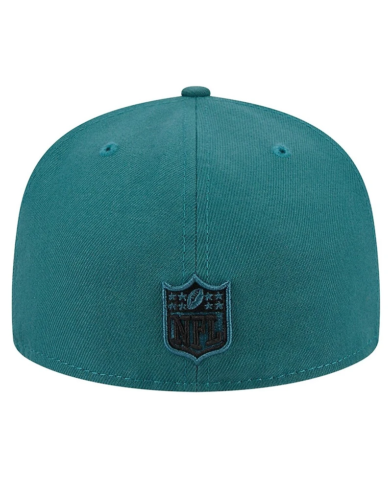 Men's New Era Midnight Green Philadelphia Eagles Main 59FIFTY Fitted Hat