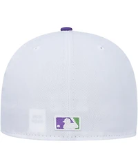 Men's New Era White Boston Red Sox Side Patch 59FIFTY Fitted Hat
