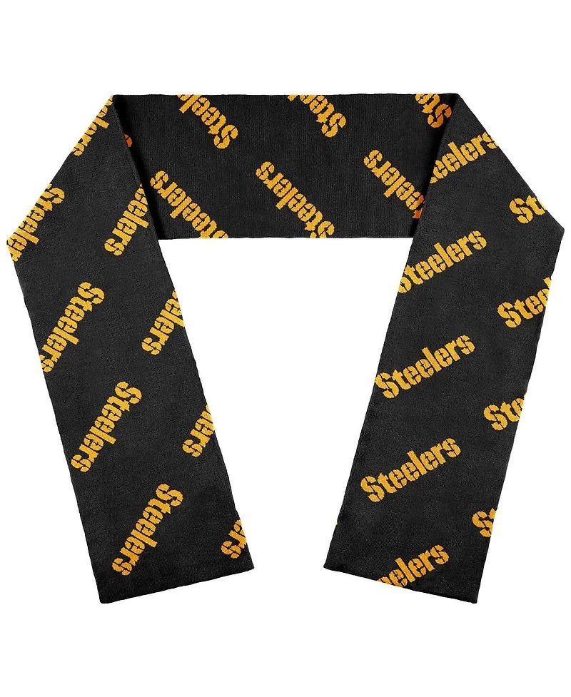 Women's Wear by Erin Andrews Pittsburgh Steelers Team Wordmark Scarf