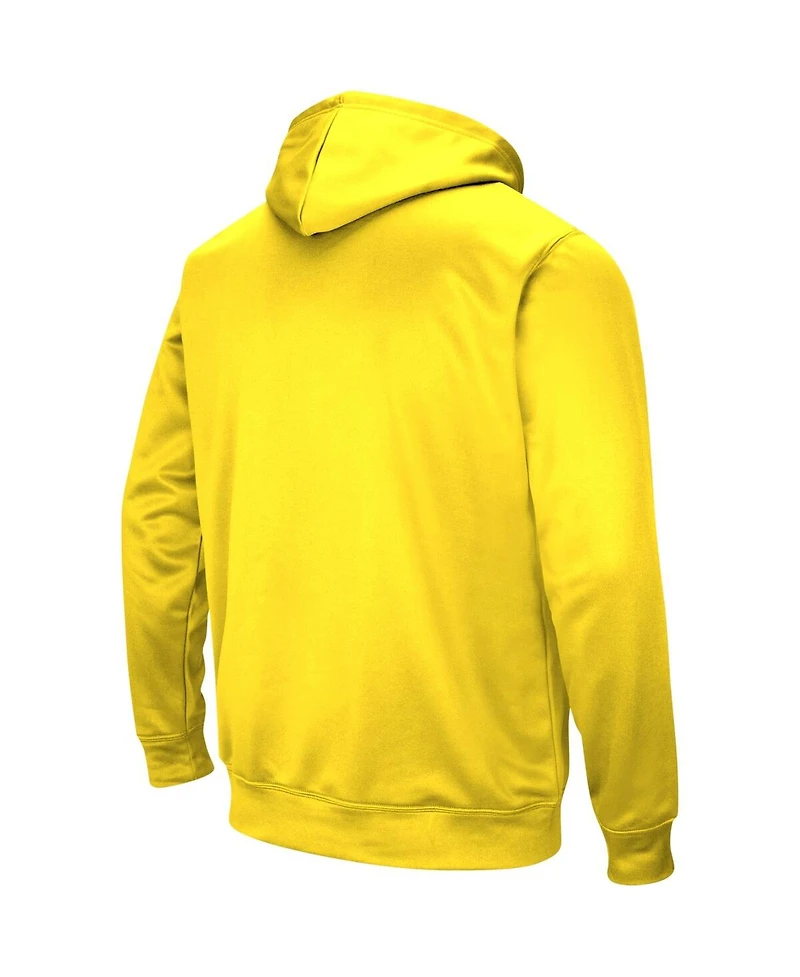 Big Boys Colosseum Yellow Oregon Ducks Logo Pullover Hoodie