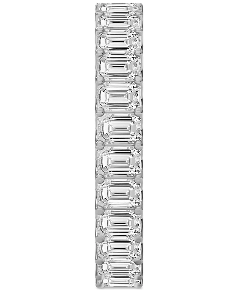 Diamond Emerald-Cut Eternity Band (3 ct. t.w.) Platinum or 14k Gold