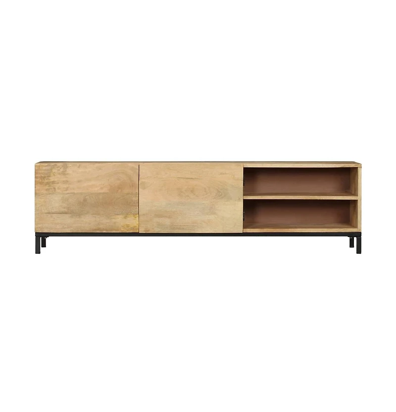 Tv Stand 57.1"x11.8"x16.1" Solid Wood Mango