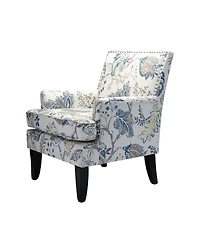 Herrera Classic Upholstered Armchair with Nail Head Trim