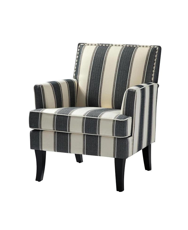 Herrera Classic Upholstered Armchair with Nail Head Trim