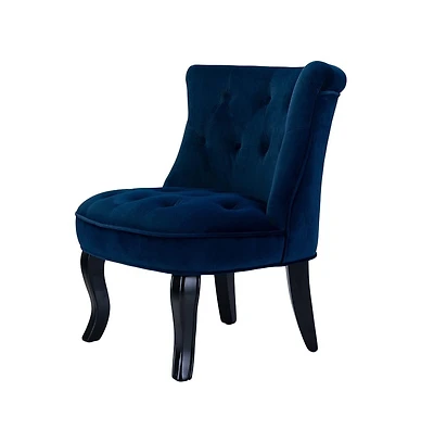 Modern Velvet Armless small Accent Chairs For Space Saving
