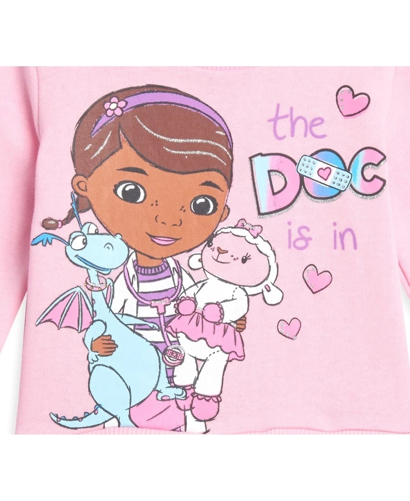 Doc Mcstuffins Girls Fleece Sweatshirt Dress