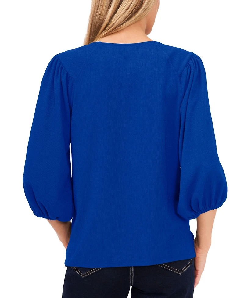 Vince Camuto Women's Puff 3/4-Sleeve Knit Top
