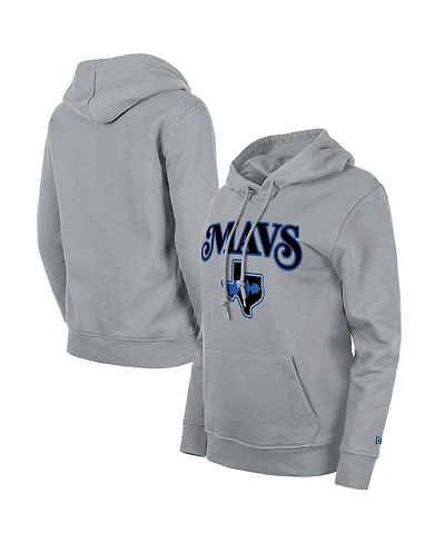 Women's New Era Gray Dallas Mavericks 2023/24 City Edition Pullover Hoodie