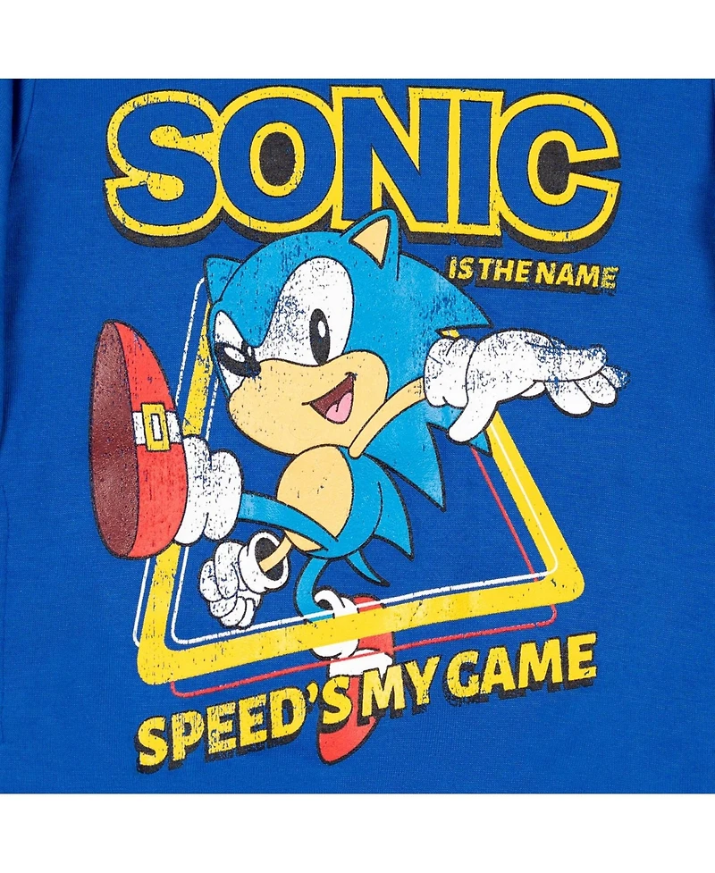 Sega Boys Sonic the Hedgehog Tails Knuckles Hoodie to