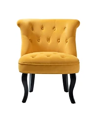 Modern Velvet Armless small Accent Chairs For Space Saving
