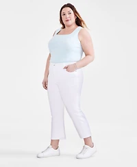 Style & Co Plus Mid-Rise Curvy Capri Jeans, Exclusively at Macy's