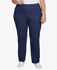Ruby Rd. Plus Size Pull On Denim Pants