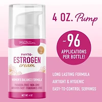 Phyto Estrogen Cream for Women | Plant Based Hot Flash, Menopause & Menstrual Cycle Support | Wild Yam, Black Cohosh, Dong Quai, Red Clover | 96 Topic