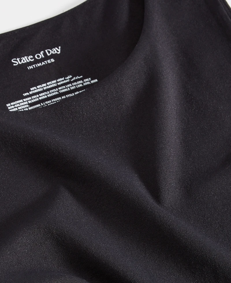 State of Day Women's Seamless Thong Bodysuit, Created for Macy's