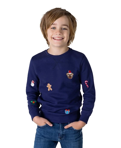 OppoSuits Toddler and Little Boys X-Mas Icons Fleece Sweater