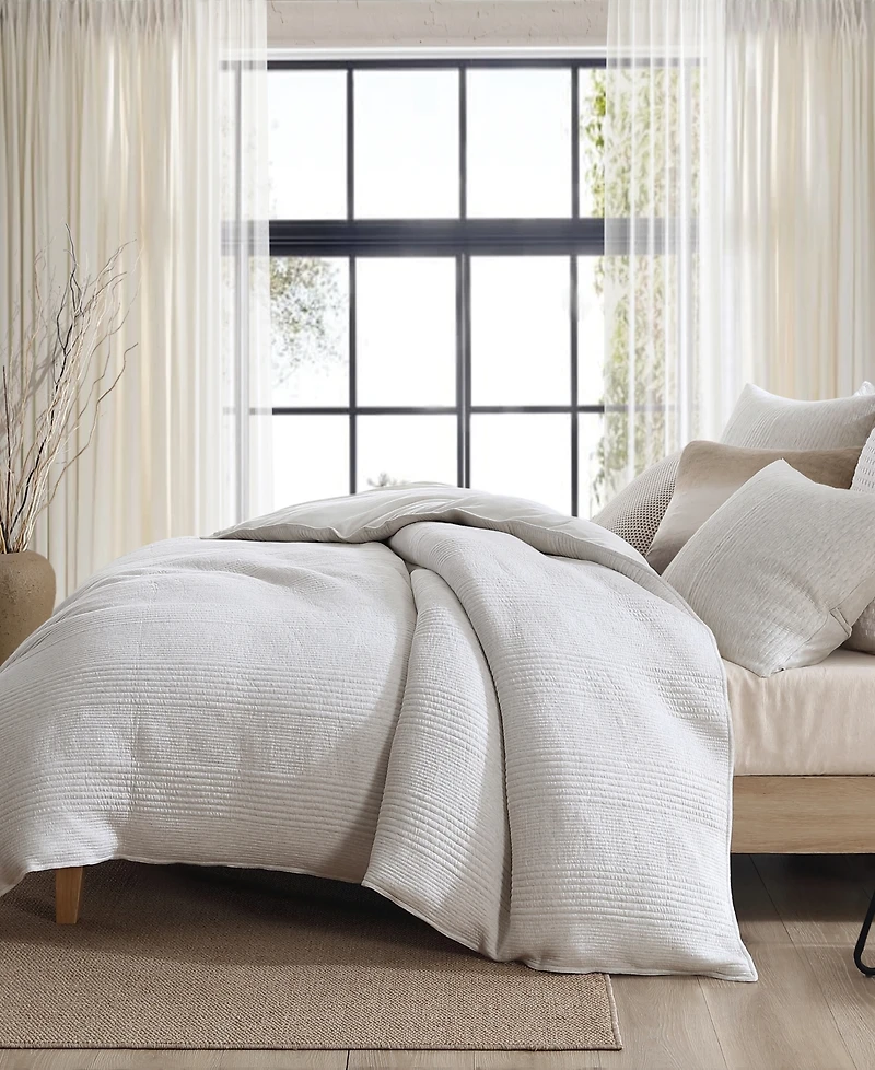 Dkny Pure Ribbed Jersey 3-Pc. Comforter Set, Full/Queen