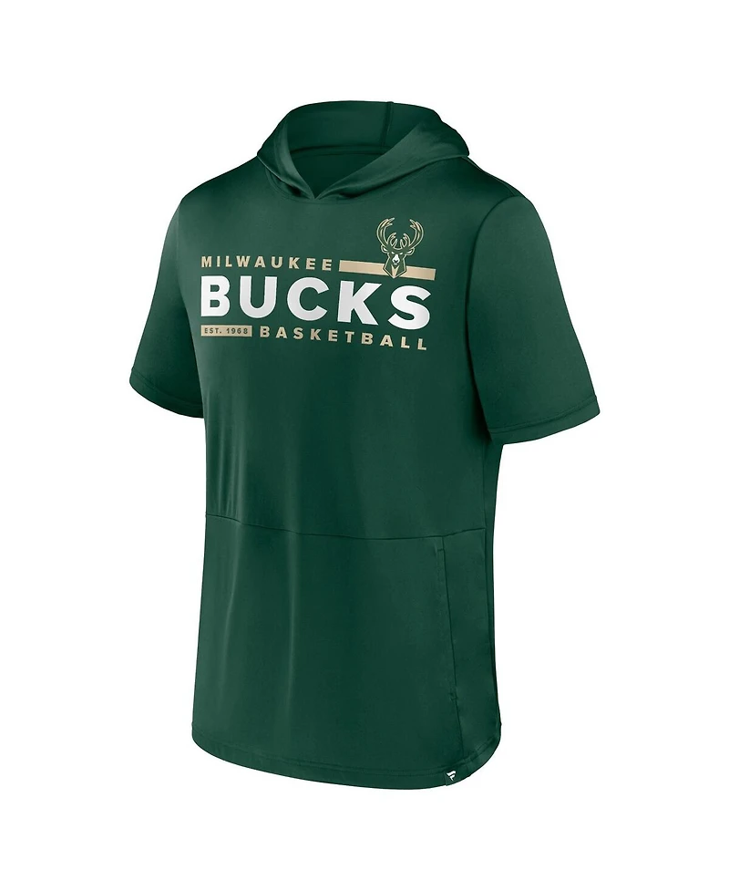 Men's Fanatics Hunter Green Milwaukee Bucks Possession Hoodie T-shirt