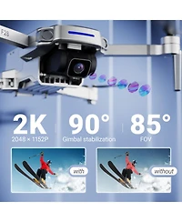 Contixo F28 Foldable Gps Drone - 2K Fhd Camera with Gps Control and Selfie Mode - Follow Me, Way Point, & Orbit Mode -With Carrying Case