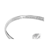 Engraved I love you to the moon and back Bracelet