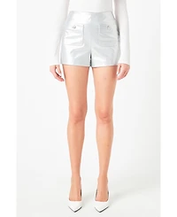 Women's Silver Out pocket Shorts