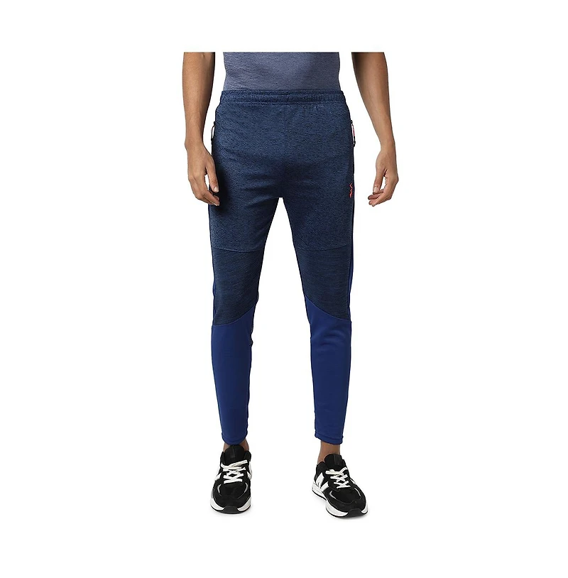 Campus Sutra Men's Indigo Blue Side-Striped Track pants