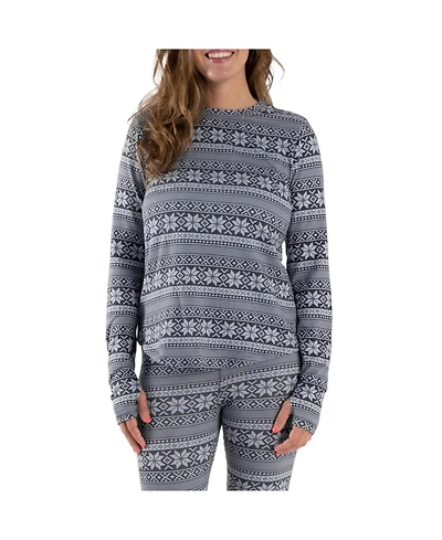 Muk Luks Women's Cozy Layer Long Sleeve Shirt