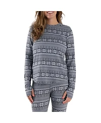 Muk Luks Women's Cozy Layer Long Sleeve Shirt
