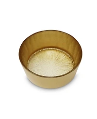 Classic Touch Crystal Glass Bowl with Border, 6" D